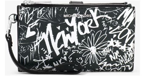 michael kors graffiti model|Adele Graffiti Leather Smartphone Wallet .